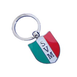 coloured metalkeyring