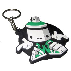 rubber keyring