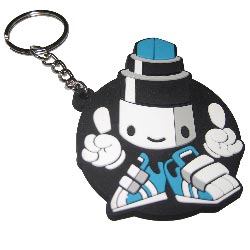 rubber keyring